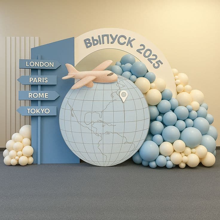 Фотозона на выпускной из школы